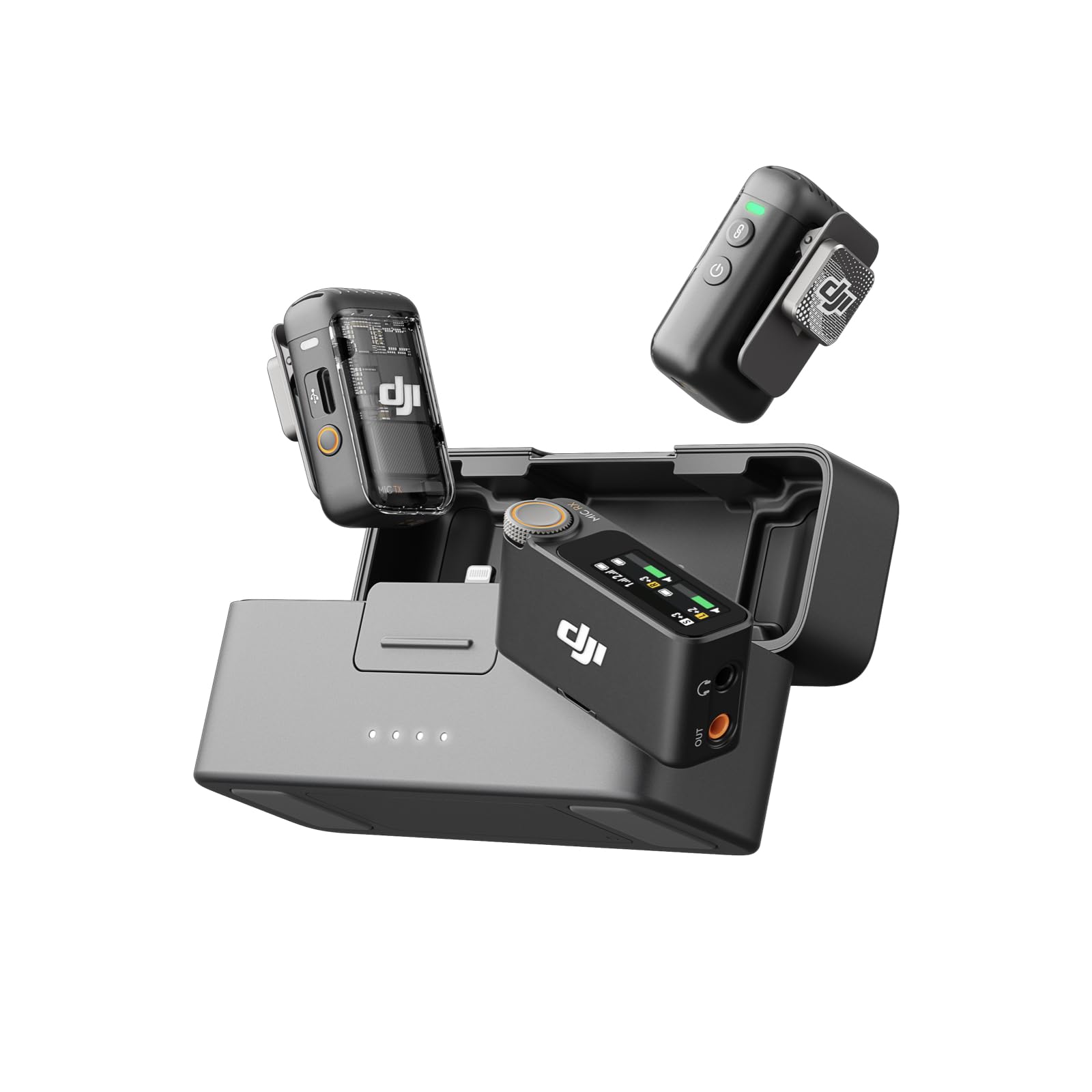 Micrófono Inalámbrico DJI Mic 2 (2TX + 1RX + Estuche De Carga) SEMINUEVO