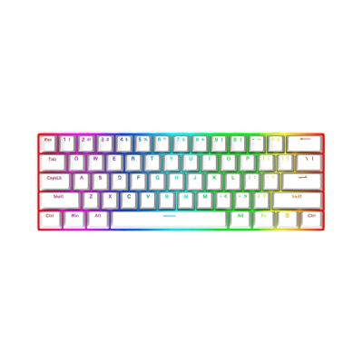 Teclado Redragon Dragonborn K630W RGB USB - Blanco