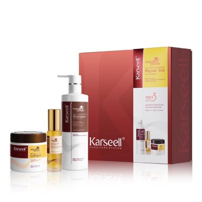 Kit Karseell Maca Power Shampoo + Mascara Capilar 500ML  + Aceite Capilar 50ML