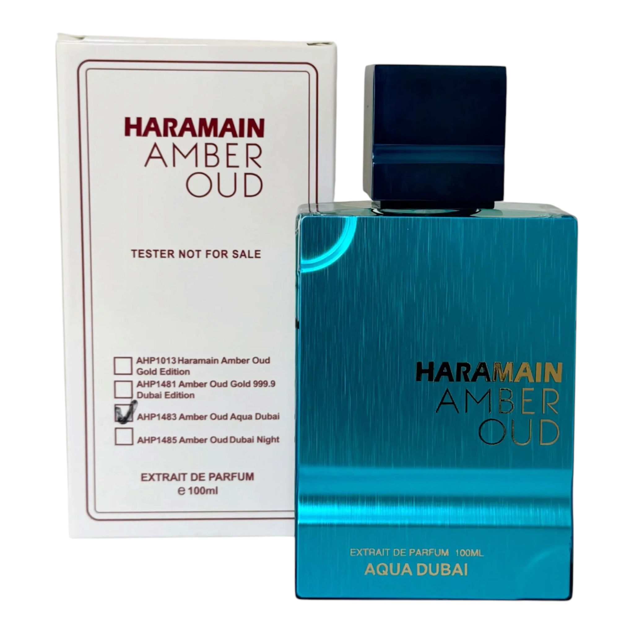 Perfume Tester Amber Oud Aqua Dubai EDP 100ML