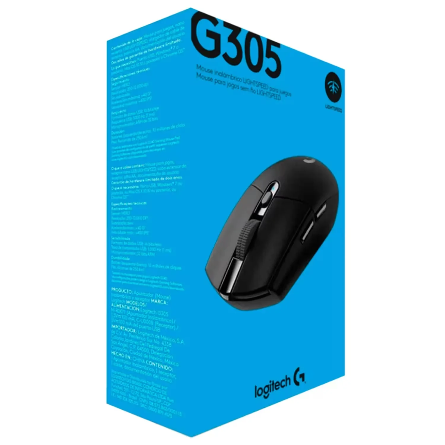 Mouse Logitech G305 Lightspeed Wireless - Negro - Imagen 3